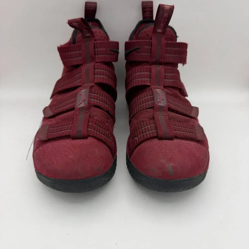Nike LeBron Soldier XI 11 Team Red Burgundy Basketball Shoes Men's Size 10 89764